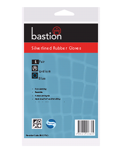 Gloves Rubber General Purpose Silverlined Pink Size-Large