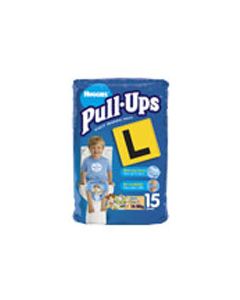 Nappy - Huggies Pull Up Size 3 Boy - 15 per pack. 6 packs per carton