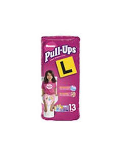 Nappy - Huggies Pull Up Size 4 Girl - 13 per pack. 6 packs per carton.