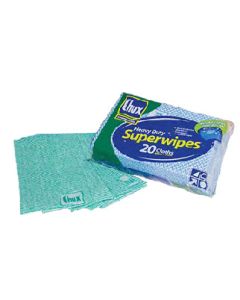 Chux 8032 Heavy Duty Wiping Cloth Green 60cm x 60cm (50)