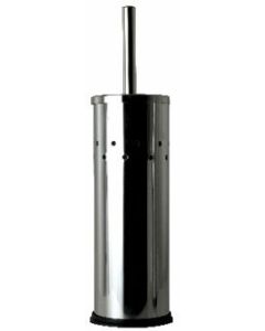 Toilet Brush/Tidy Set - Round Stainless Steel