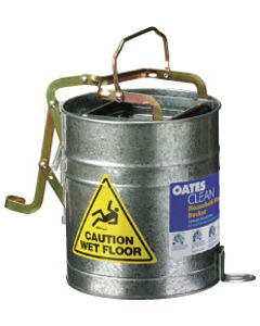 Bucket - Roller Wringer Metal with Castors 15L