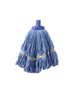 Mop Head - Hospital Launder Round Blue 350g