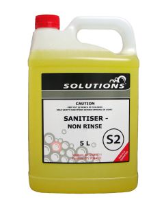 Solutions S2 Sanitiser Non Rinse Surface Sanitiser 5L