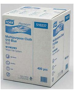 Premium 510 Multipurpose Combi Roll Wipes -  Blue W1-3