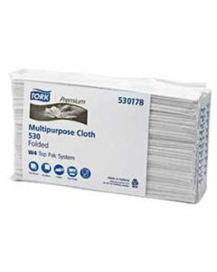 Premium 530 Multipurpose Cloth Folded White W4 (500)